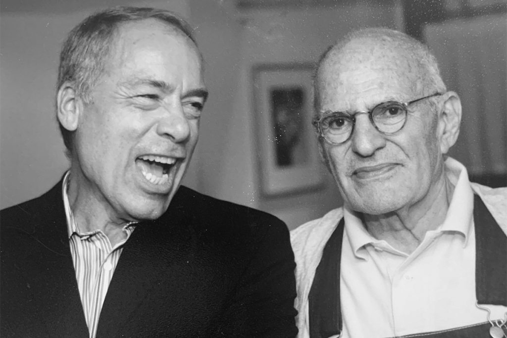 Donor Louis Bradbury: When GMHC Opposed HIV Testing 1 Photograph showing Louis Bradbury and Larry Kramer in mid 1990s.