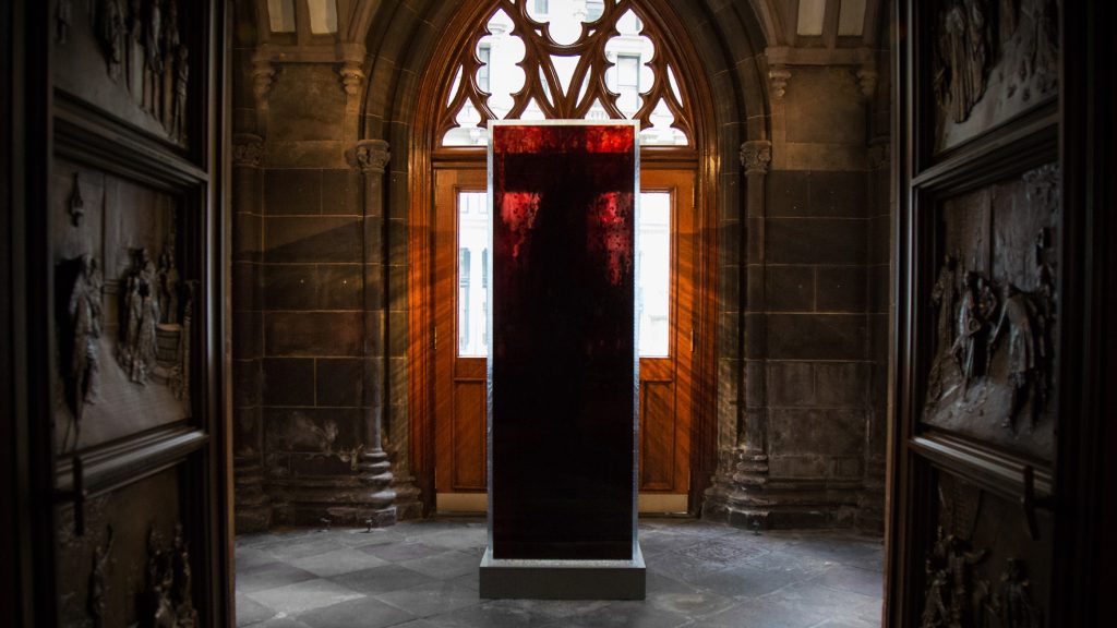 News 93 Jordan Eagles's Blood Mirror Installation at Trinity Wall Street, New York, NY 2015