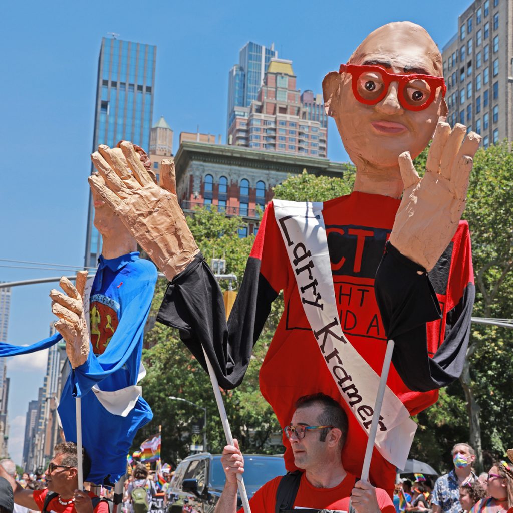 Larry Kramer Makes His Pride Puppet Debut 1 August2022NL4