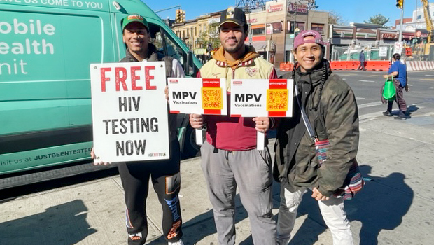 News 67 GMHC’s outreach workers in the Bronx.