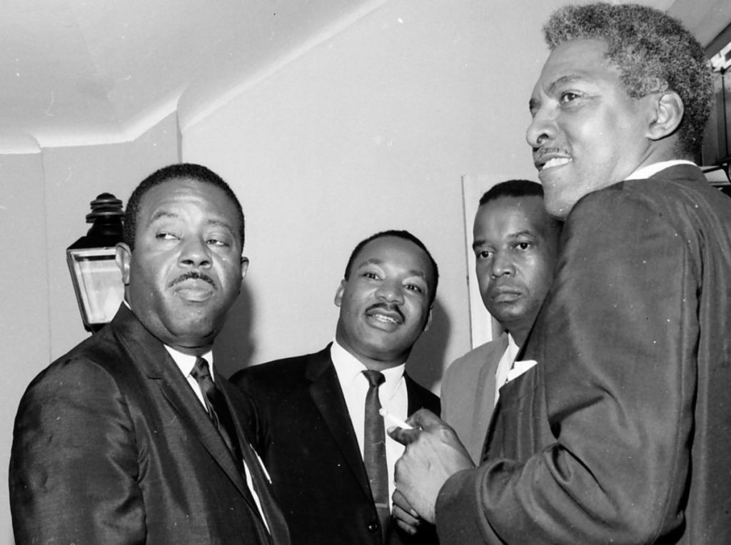 Giving Bayard Rustin, Gay Architect of the 1963 March on Washington His Due 1 Rustin Abernathy King Henry Getty