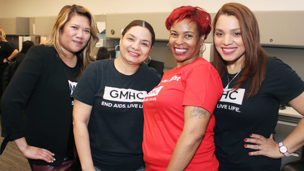 GMHC Quadruples Supportive Housing to Meet Client Needs 1 Richarleene Walsh, Senior Director, Financial Management and SURE Housing; Jacquelin Diaz, Vice President, Operations and Programs, Shaunda Turner, HRA Housing Director; Daisy Guzman, Housing Director