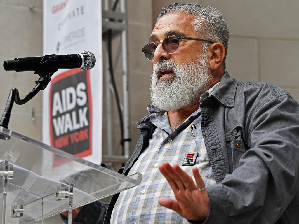 News 40 GMHC Founder Larry Mass at AIDS Walk New York 2024.