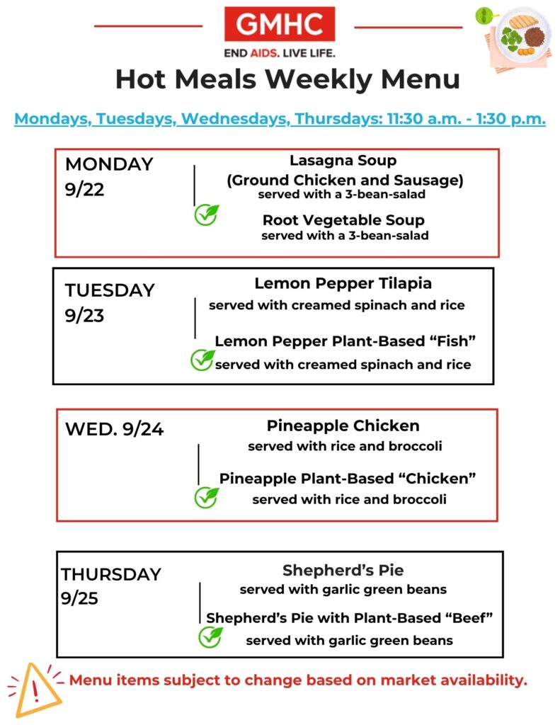 Hot Meals Lunch Menu 9 22 English